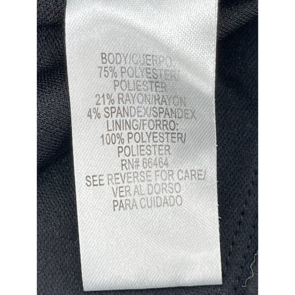 Sandra Darren Women's Black Gray Long Sleeve Stretch Cocktail Dress Size 12 - Picture 9 of 15